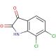 6,7-dichloro-1H-indole-2,3-dione (CAS 18711-12-1) - chemical structure image