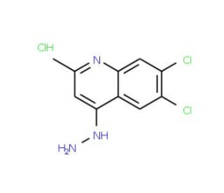 6,7-Dichloro-4-hydrazino-2-methylquinoline hydrochloride (CAS 1170377-12-4) - chemical structure image