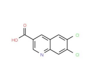 6,7-Dichloroquinoline-3-carboxylic acid (CAS 948294-42-6) - chemical structure image
