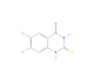 6,7-Difluoro-2-mercaptoquinazolin-4(3H)-one (CAS 1593461-98-3) - chemical structure image