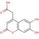 6,7-Dihydroxycoumarin-4-acetic Acid (CAS 88404-14-2) - chemical structure image