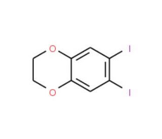 6,7-Diiodobenzo(1,4)dioxan (CAS 155303-91-6) - chemical structure image