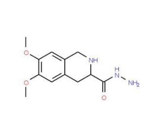 6,7-Dimethoxy-1,2,3,4-tetrahydroisoquinoline-3-carbohydrazide - chemical structure image