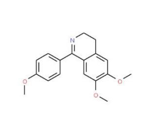 6,7-Dimethoxy-1-(4-methoxyphenyl)-3,4-dihydroisoquinoline (CAS 15462-83-6) - chemical structure image