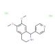 6,7-Dimethoxy-1-(4-pyridyl)-1,2,3,4-tetrahydro-isoquinoline dihydrochloride (CAS 298196-89-1) - chemical structure image