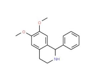 6,7-Dimethoxy-1-phenyl-1,2,3,4-tetrahydro-isoquinoline (CAS 4118-36-9) - chemical structure image