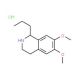 6,7-Dimethoxy-1-propyl-1,2,3,4-tetra≠hydroisoquinoline hydrochloride (CAS 101776-23-2) - chemical structure image