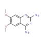 6,7-Dimethoxy-2,4-quinazolinediamine (CAS 605747-96-8) - chemical structure image