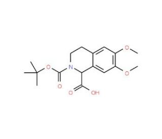 6,7-Dimethoxy-3,4--1H-isoquinoline-1-dicarboxylic acid 2-tert-butyl ester (CAS 738629-59-9) - chemical structure image