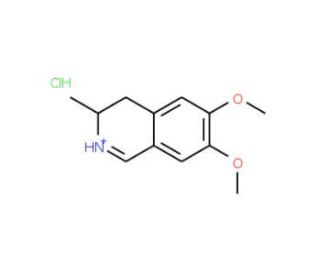 6,7-dimethoxy-3-methyl-3,4-dihydroisoquinoline hydrochloride (CAS 5884-29-7) - chemical structure image
