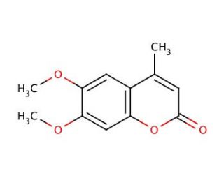 6,7-Dimethoxy-4-methylcoumarin (CAS 4281-40-7) - chemical structure image