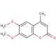 6,7-Dimethoxy-4-methylcoumarin (CAS 4281-40-7) - chemical structure image