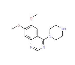 6,7-Dimethoxy-4-piperazin-1-yl-quinazoline (CAS 21584-72-5) - chemical structure image