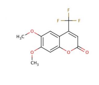 6,7-Dimethoxy-4-(trifluoromethyl)coumarin - chemical structure image