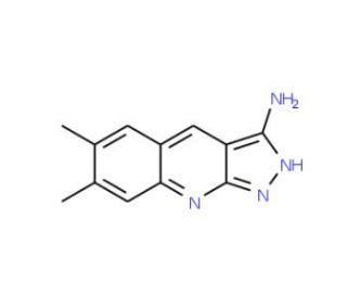6,7-Dimethyl-1H-pyrazolo[3,4-b]quinolin-3-ylamine - chemical structure image