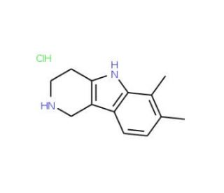 6,7-Dimethyl-2,3,4,5-tetrahydro-1H-pyrido[4,3-b]indole hydrochloride - chemical structure image
