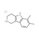 6,7-Dimethyl-2,3,4,5-tetrahydro-1H-pyrido[4,3-b]indole hydrochloride - chemical structure image