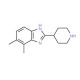 6,7-Dimethyl-2-piperidin-4-yl-1H-benzimidazole - chemical structure image
