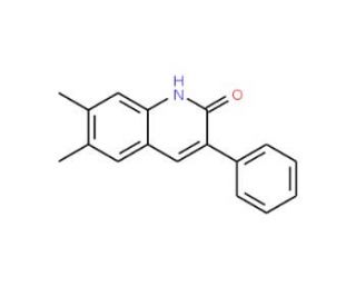 6,7-Dimethyl-3-phenyl-2-quinolinol (CAS 122778-99-8) - chemical structure image