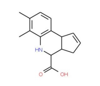 6,7-Dimethyl-3a,4,5,9b-tetrahydro-3H-cyclopenta-[c]quinoline-4-carboxylic acid - chemical structure image