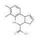 6,7-Dimethyl-3a,4,5,9b-tetrahydro-3H-cyclopenta-[c]quinoline-4-carboxylic acid - chemical structure image