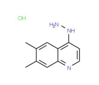 6,7-Dimethyl-4-hydrazinoquinoline hydrochloride (CAS 1173260-79-1) - chemical structure image