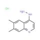 6,7-Dimethyl-4-hydrazinoquinoline hydrochloride (CAS 1173260-79-1) - chemical structure image