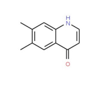 6,7-Dimethyl-4-quinolinol (CAS 185437-33-6) - chemical structure image