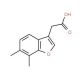 (6,7-Dimethyl-benzofuran-3-yl)-acetic acid - chemical structure image