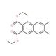 6,7-Dimethylquinoline-2,3-dicarboxylic acid diethyl ester (CAS 948294-48-2) - chemical structure image