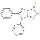 6,7-diphenyl-7H-[1,2,4]triazolo[4,3-b][1,2,4]triazole-3-thiol - chemical structure image