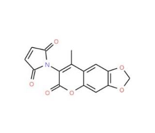 6,7-Methylenedioxy-4-methyl-3-maleimidocoumarin (CAS 97744-90-6) - chemical structure image
