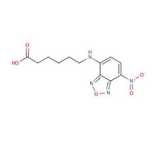 6-(7-Nitrobenzofurazan-4-ylamino)hexanoic acid (CAS 88235-25-0) - chemical structure image
