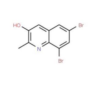 6,8-Dibromo-2-methyl-3-quinolinol - chemical structure image