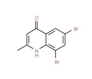 6,8-Dibromo-2-methyl-4-quinolinol (CAS 948294-52-8) - chemical structure image