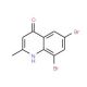 6,8-Dibromo-2-methyl-4-quinolinol (CAS 948294-52-8) - chemical structure image