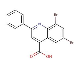 6,8-Dibromo-2-phenyl-quinoline-4-carboxylic acid - chemical structure image