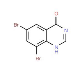 6,8-dibromoquinazolin-4(3H)-one (CAS 17518-85-3) - chemical structure image