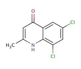 6,8-Dichloro-2-methyl-4-quinolinol (CAS 95541-31-4) - chemical structure image