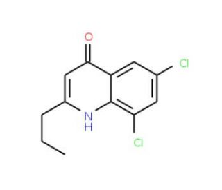 6,8-Dichloro-2-propyl-4-quinolinol (CAS 1070880-09-9) - chemical structure image