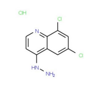 6,8-Dichloro-4-hydrazinoquinoline hydrochloride (CAS 1170005-43-2) - chemical structure image