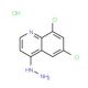 6,8-Dichloro-4-hydrazinoquinoline hydrochloride (CAS 1170005-43-2) - chemical structure image