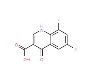 6,8-Difluoro-4-hydroxyquinoline-3-carboxylic acid (CAS 228728-19-6) - chemical structure image