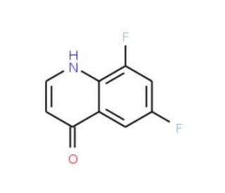 6,8-Difluoro-quinolin-4-ol (CAS 243448-16-0) - chemical structure image