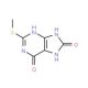 6,8-Dihydroxy-2-(methylthio)purine (CAS 14443-37-9) - chemical structure image