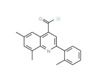 6,8-dimethyl-2-(2-methylphenyl)quinoline-4-carbonyl chloride - chemical structure image