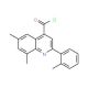 6,8-dimethyl-2-(2-methylphenyl)quinoline-4-carbonyl chloride - chemical structure image