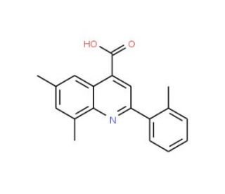 6,8-Dimethyl-2-(2-methylphenyl)quinoline-4-carboxylic acid - chemical structure image