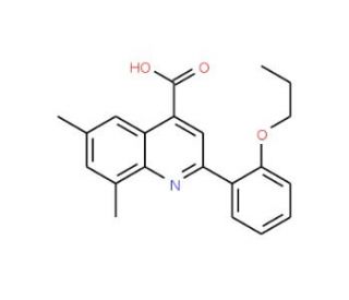 6,8-Dimethyl-2-(2-propoxyphenyl)quinoline-4-carboxylic acid - chemical structure image