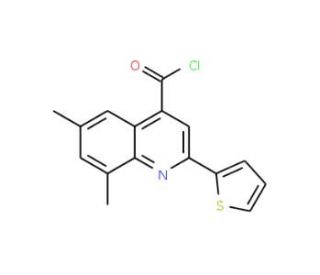 6,8-dimethyl-2-(2-thienyl)quinoline-4-carbonyl chloride - chemical structure image